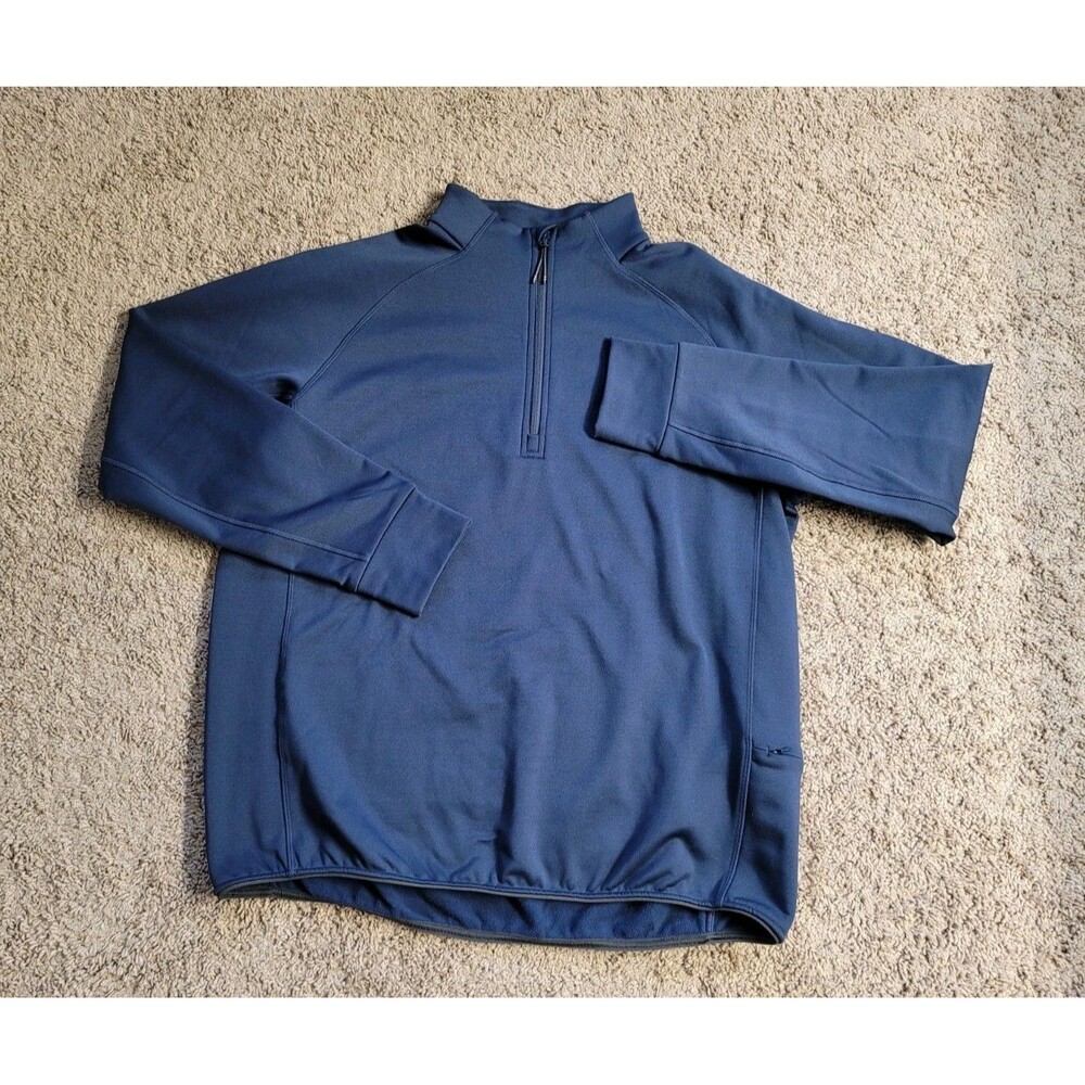 BERETTA Men's 3XL Stretch Tech Half Zip Navy Fleece High Performance Pullover